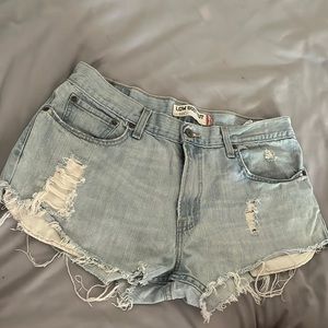 Lightly used Levi shorts, low boot cut